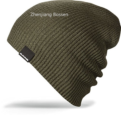 Custom Produce Solid Color Gray Acrylic Winter Visor Beanie