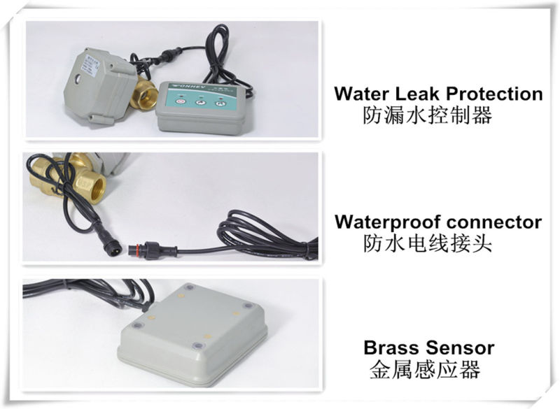 Electric Control Valve for Water Leak Detection Water Leak Detector (W20-B2-C)