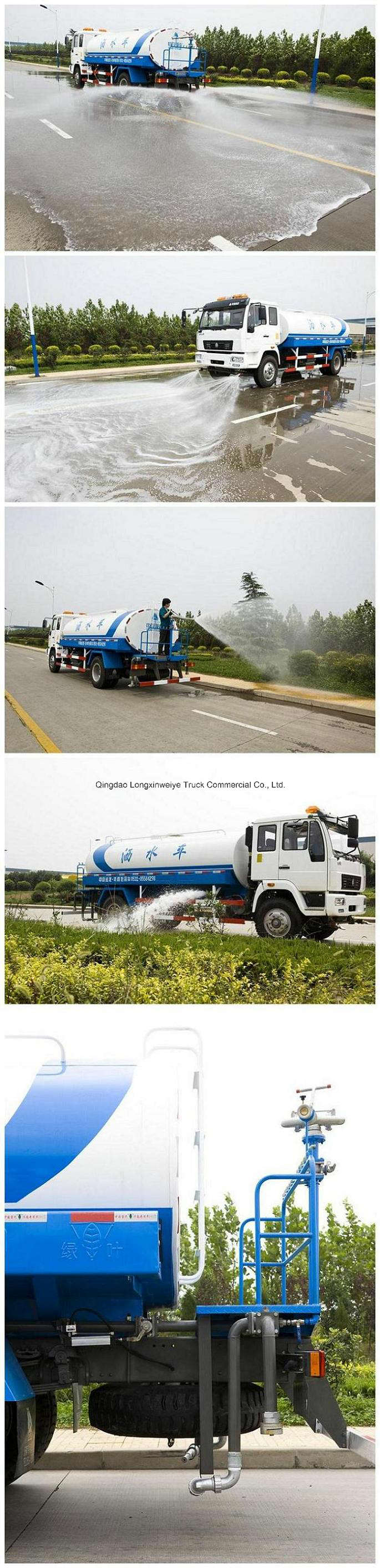 Sinotruk HOWO 4X2 10cbm Heavy Sprinkler Water Tank Truck