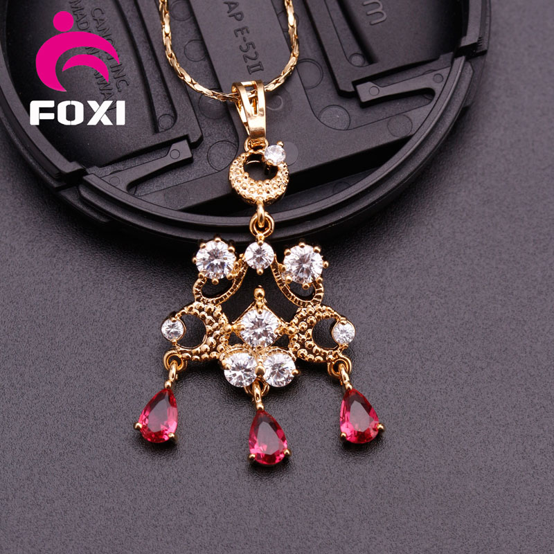 Arabic Fashion 24k Gold Pendant Necklace