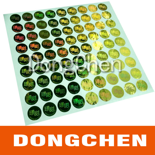 Pet Anti-Counterfeiting Security Hologram Label Sticker