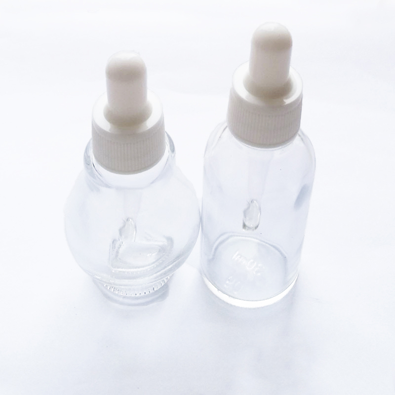 18 410 Rubber Teat Glass Liquid Dropper with Ceramic Bottle (ND01B)