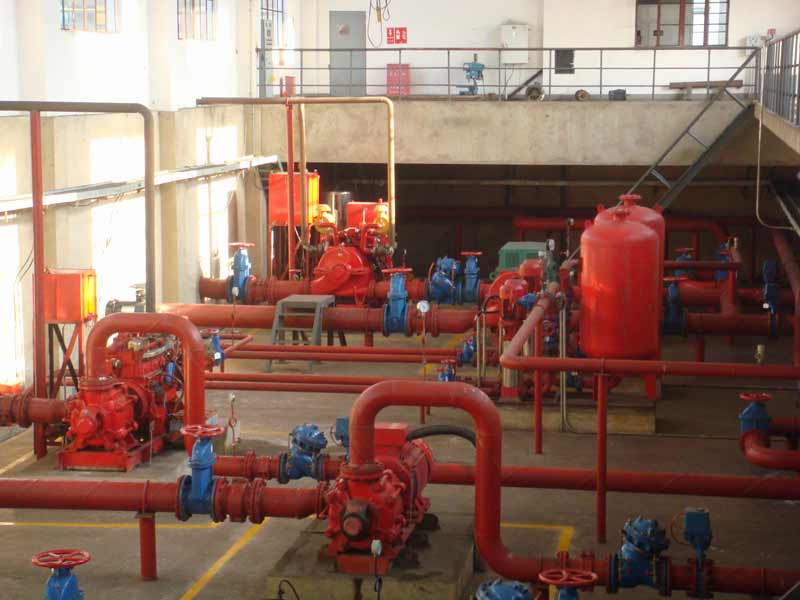 a Set of Vertical Multi-Stage Fixed-Type Fire Pump Package