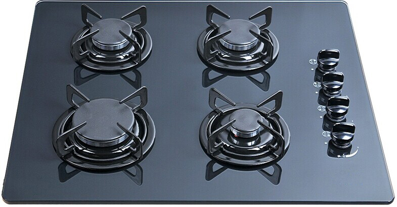 Tempered Glass Built in 4 Burner Gas Hob, Gas Stove