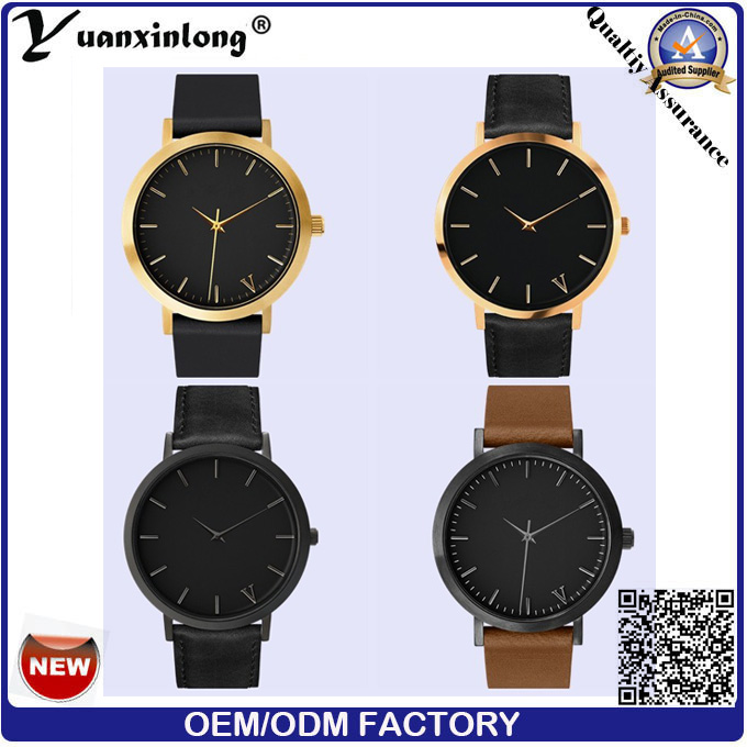 Yxl-067 Simple Design High Quality Watches Gold Plated Men's Business Wristwatch Promotional Men Watches