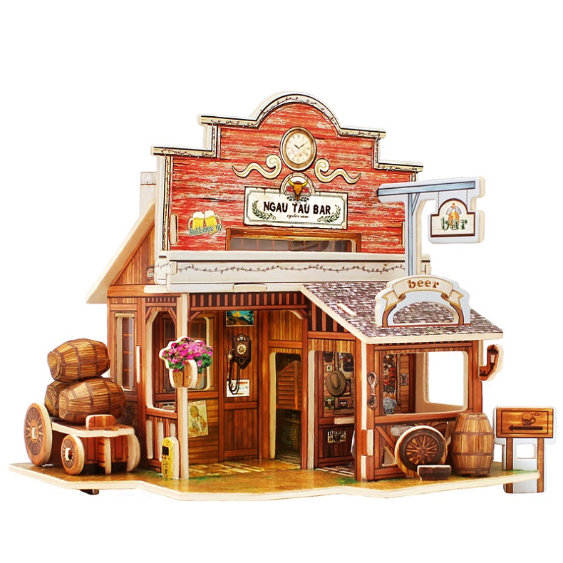 Wood Collectibles Toy for Global Houses-American Bar