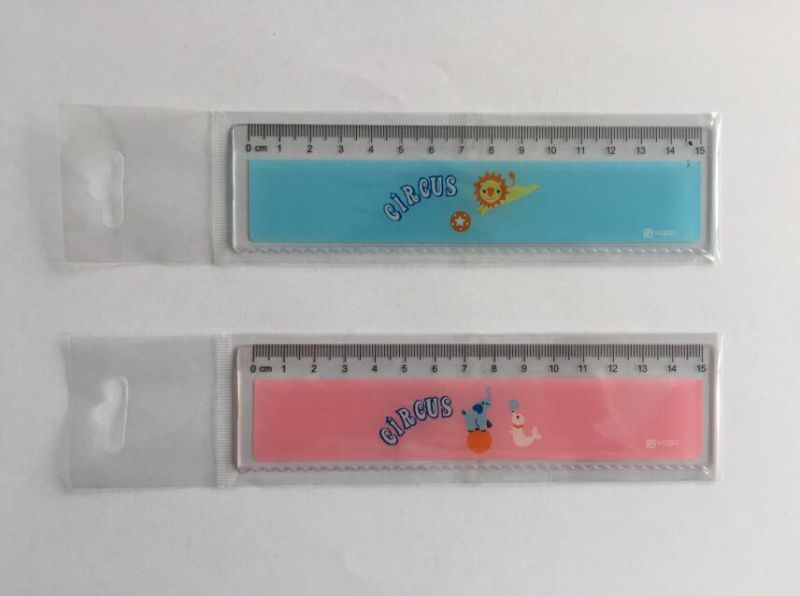 Cute Animal Circus PS Plastic Ruler for Stationery