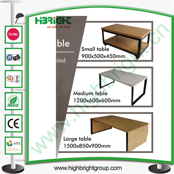 Nesting MDF Wooden Promotional Table Desk for Clothing Store