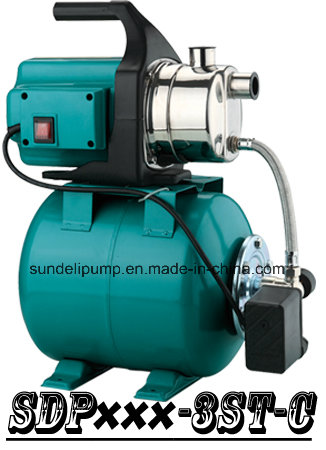 (SDP600-3ST-C) Household Self-Priming Jet Garden Booster Water Pump with Tank