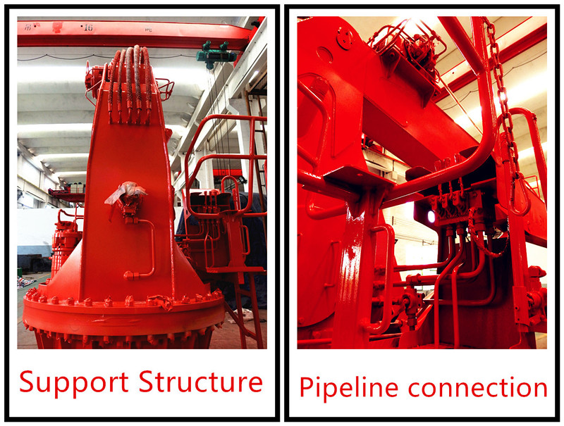 8t 10t Electrical Stiff Boom Marine Pedestal Crane