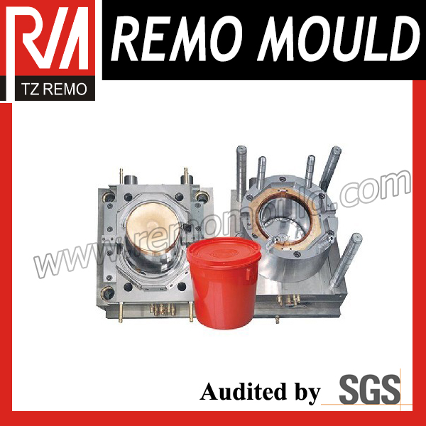 Plastic Injection Painting Bucket Container Mould