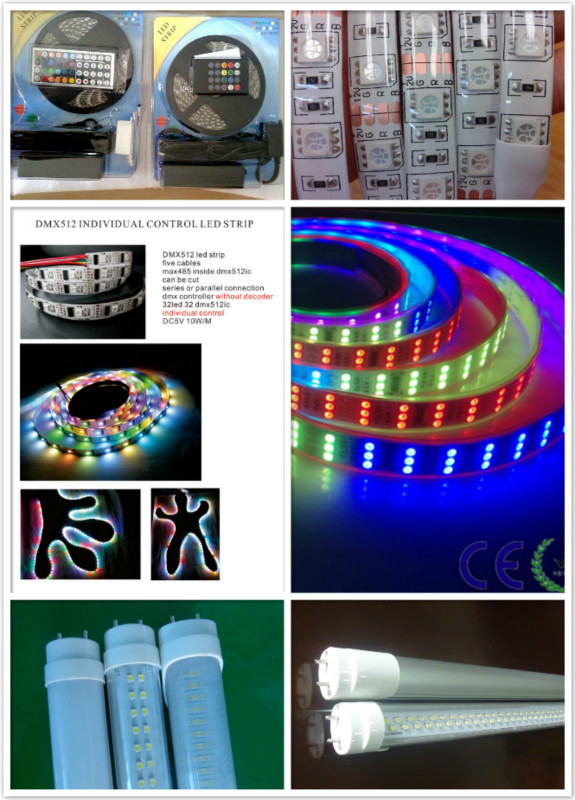 Supplier with CE RoHS Certificate 5050 Flexible SMD RGB LED Strip