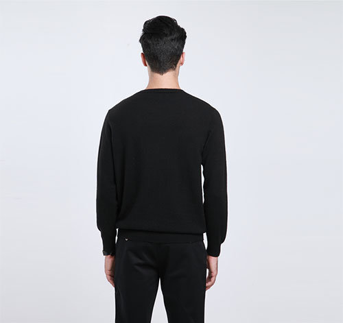 Men's Yak Wool/Cashmere Round Neck Long Sleeve Sweater/Clothing/Garment/Knitwear