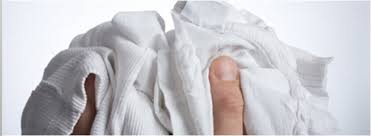 Recycling White Cut Cloth Cotton Rags