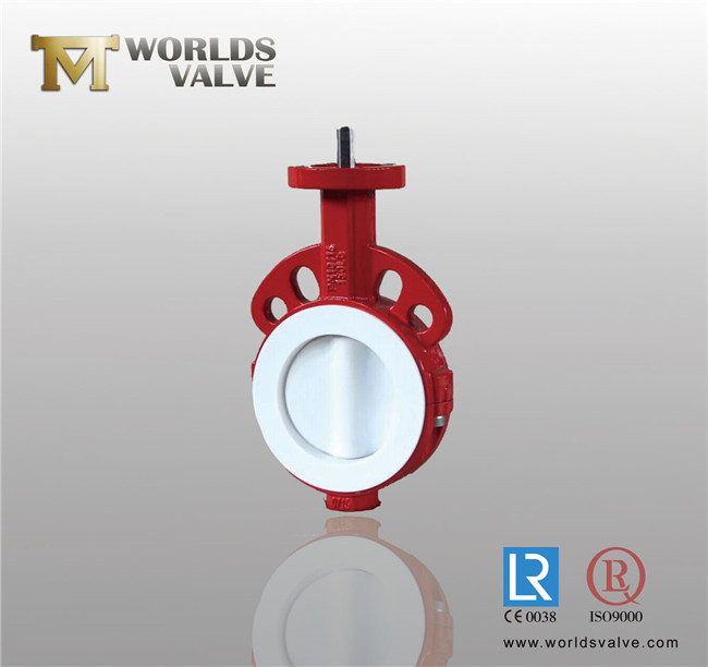 Full Teflon Lined Bray Similar Butterfly Valve with Ce & ISO & Wras (D71X-10/16)