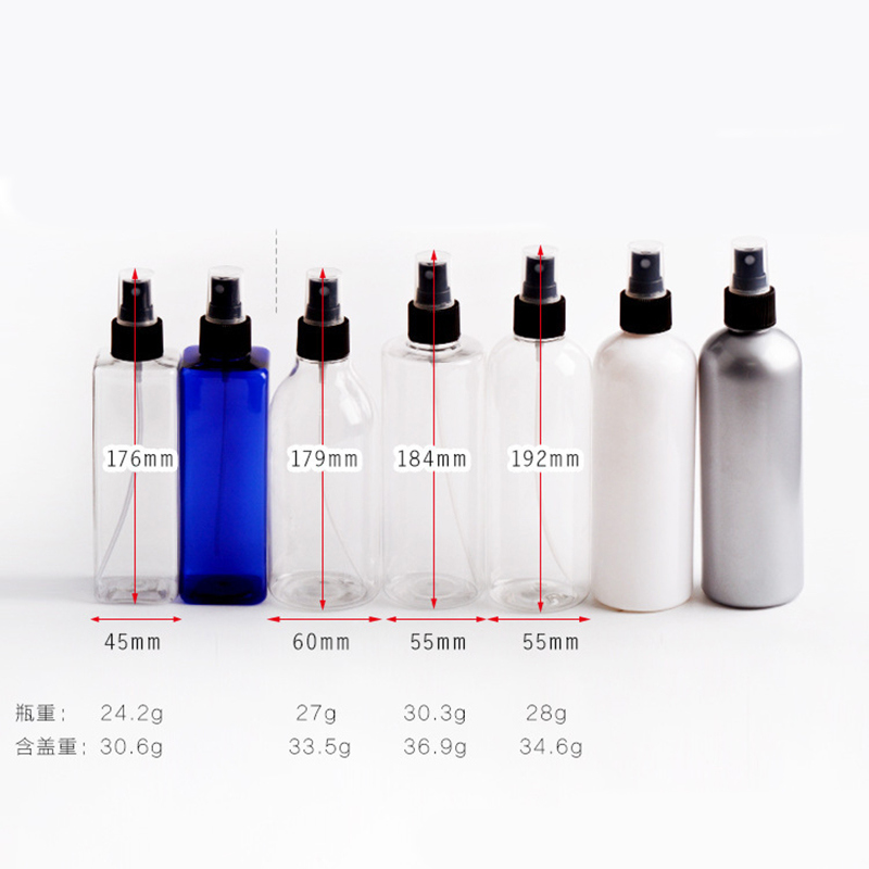 Hot! 10ml to 300ml Plastic Pet Clear Spray Bottle with White/Clear Aerosol Sprayer (PB11)