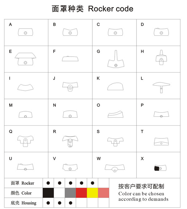 Hair Dryer Rocker Switch with TUV Certificate