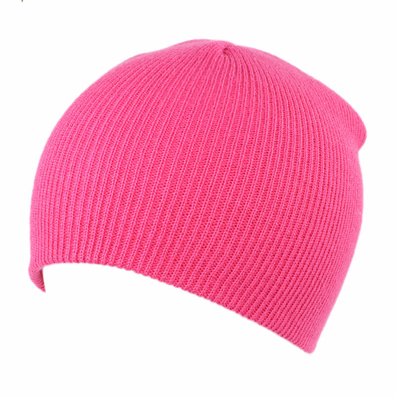 Children Baby Kids Knitted Hat Solid Skull Cap Warm Beanie (HW631)