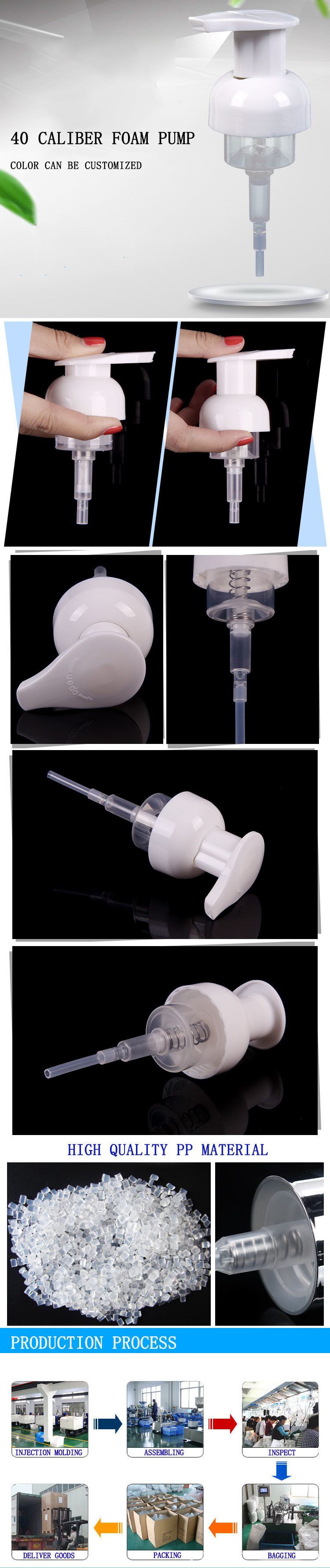 40mm Foam dispenser, Liquid Soap Pump (NPF07-1)