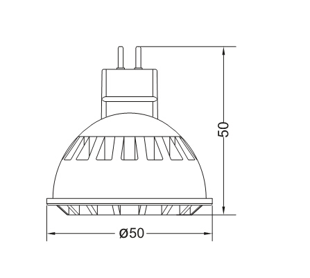 New AC/DC 12V Ce RoHS GU10 MR16 5W LED Lamp