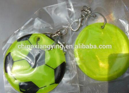 Promotion Reflective Key Chain, Soft PVC Key Chain Custom, , Football pendant Chain