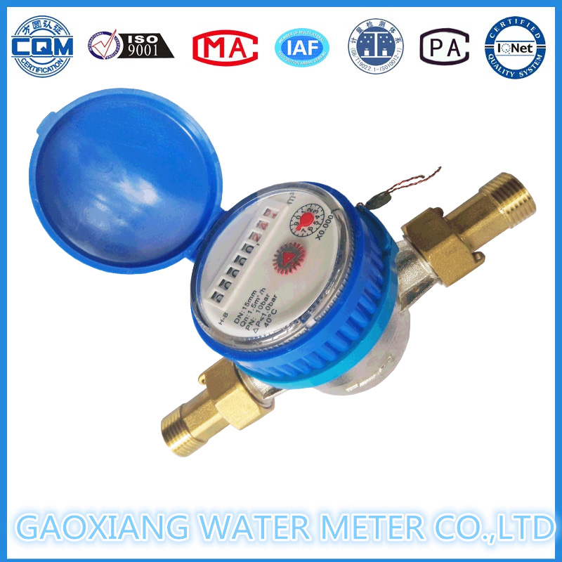 Single Jet Water Meter Iron Wet Water Meter