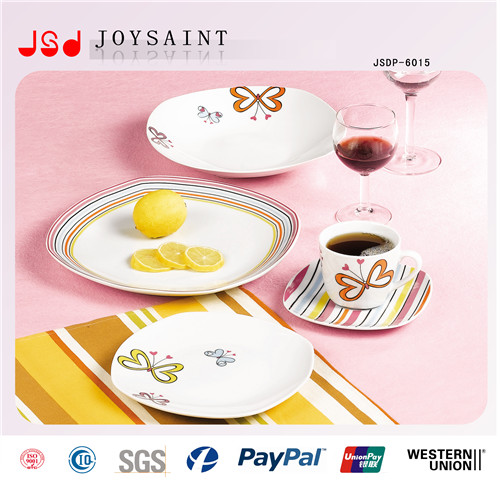 12PCS Square Shape Ceramic Dinner Set