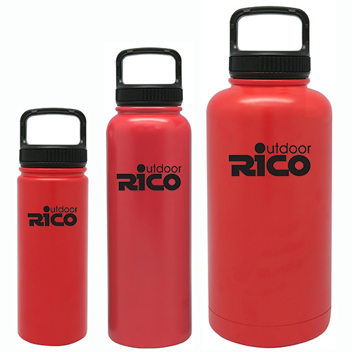 Durable Stainless Steel Vacuum Sports Bottle Red 40oz