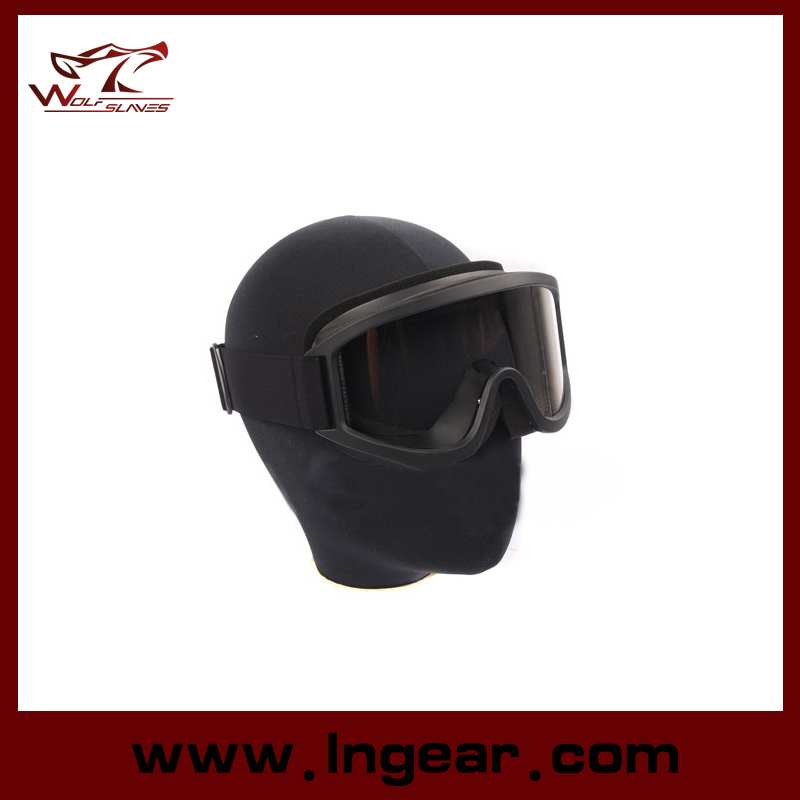 Airsoft X500 Swat Tactical Goggle Glasses for Helmet Goggles Black