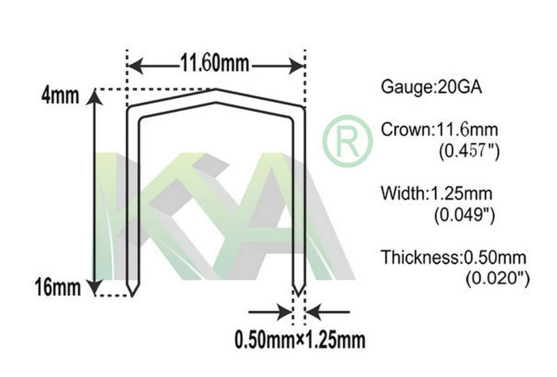 Stcr5019 Series Staple for Roofing and Other Industrial Fields