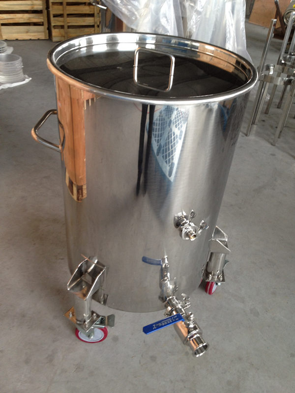 Stainless Steel 200L Wine Barrels with Wheels