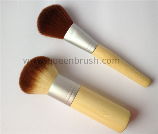 Bamboo Handle Excellent Design Kabuki Cosmetic Powder Brush