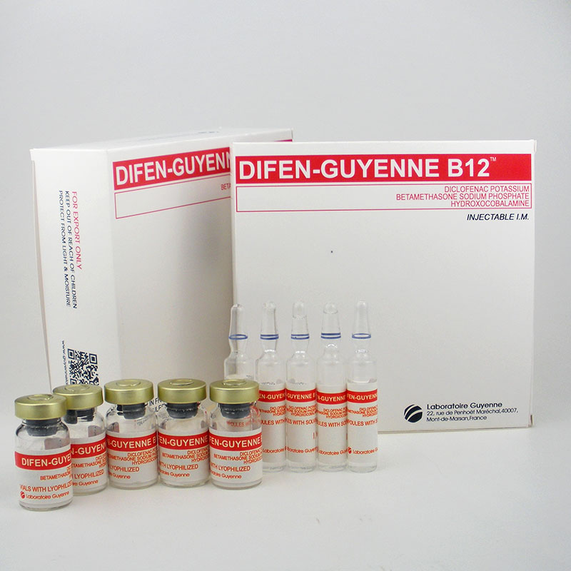Pharmaceutical Diclofenac Potassium Difen-Guyenne B12 Injection