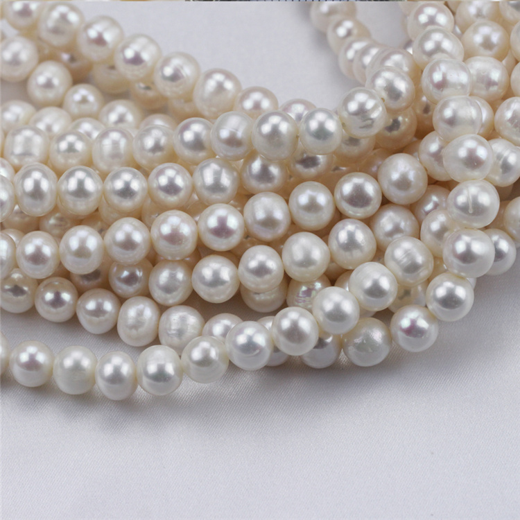 8-9mm Wholesale Price Natural White Cultured Ivory Pearl Bead