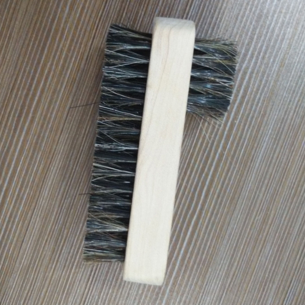 Wooden Base Horse Hair and Plastic Mixture Shoe Brush (YY-493)