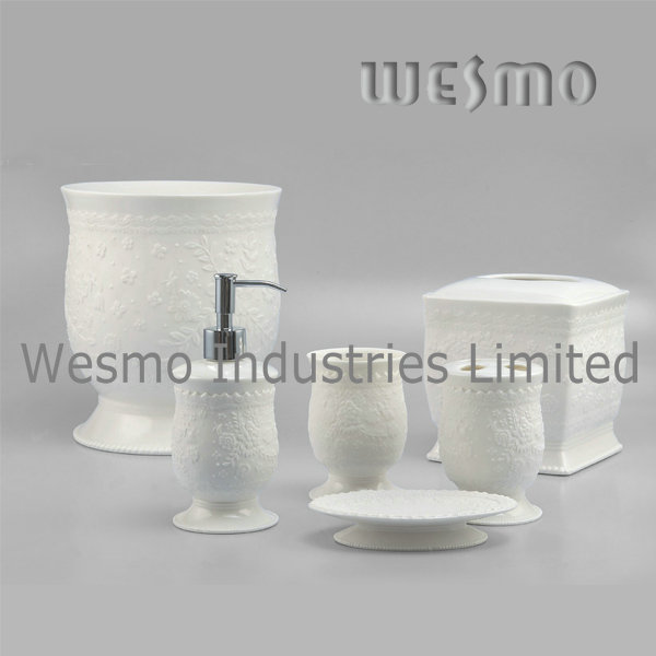 White Porcelain Bath Set (WBC0409A)