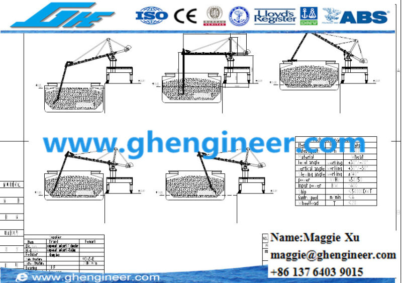 Screw Type Grain Coal Silos Ship Loading and Unloading Equipment