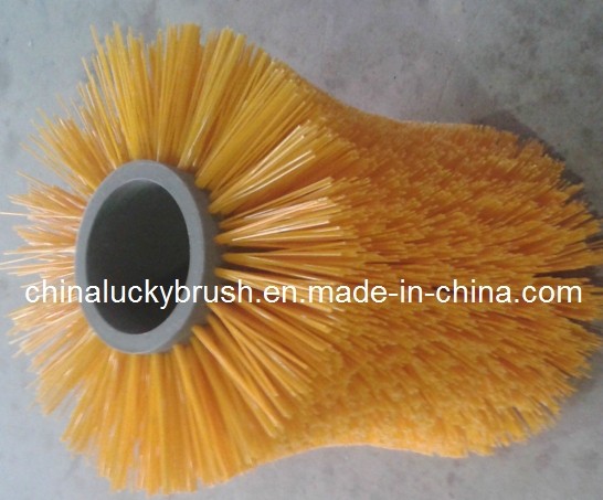 PP Material Yellow Irregular Road Sweeper Brush (YY-038)