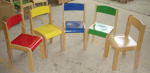 Wooden School Chair for Kids with The Certificate of The En 1729-1 and En 1729-2 (80594-80595)