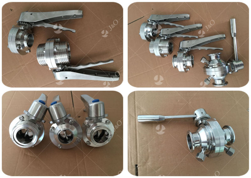 Best Popular Sanitary Weld Butterfly Valve with Stainless Steel Handle