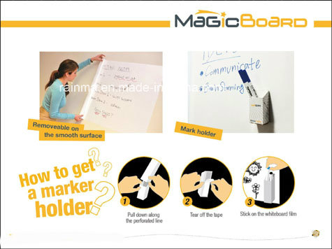 Sticky Magic Black and Whiteboard for Home and Office