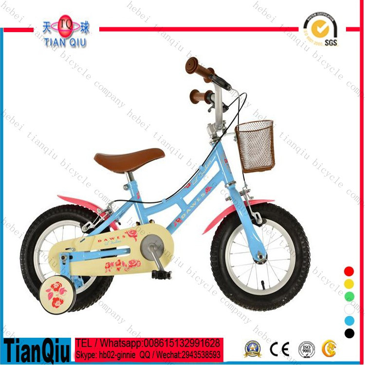 2016 Factory Price 12 Inch Hot Wheels Kids Bike for Baby Girls / Sport Cycles Girls Beach Cruiser Bike / Children 4 Wheel Bike