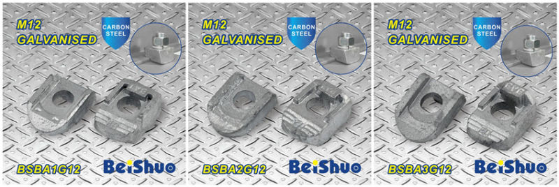 M12 Fastener Fix Bolt Galvanized Malleable Ironked Beam Clamp Ba1g12