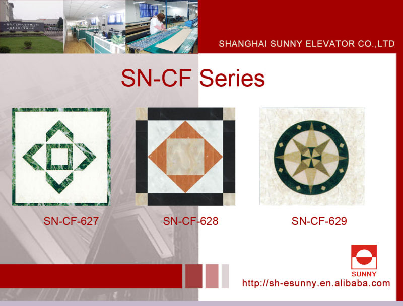 Noble Colors of PVC Floor for The Decoration of Elevator Car Floor (SN-CF-621)