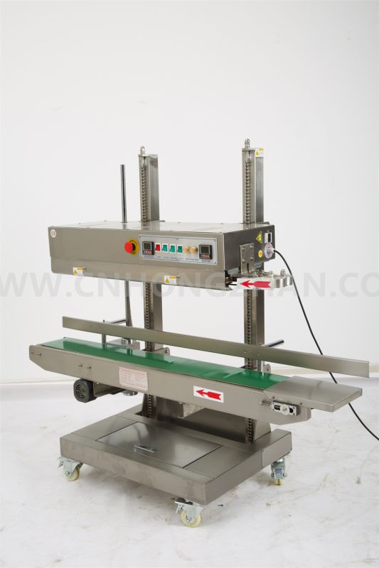 Hongzhan CBS1100V Vertical Continuous Band Sealer for Big Stand Pouch