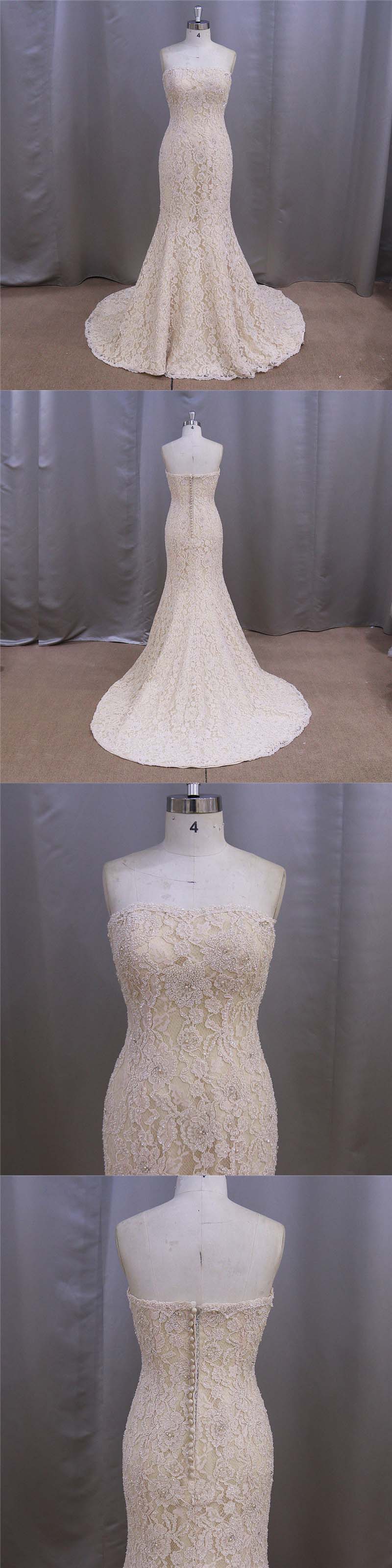 Heavy Beading Sleeveless Beautiful Wedding Dresses