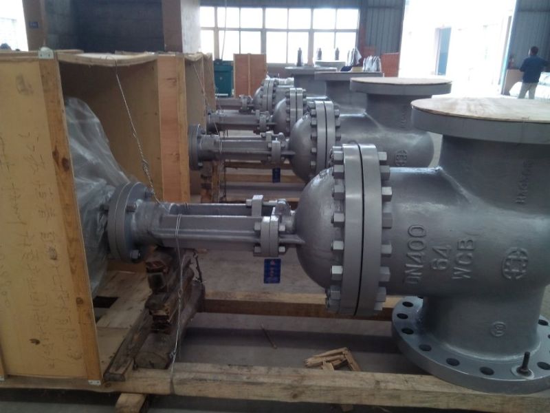 Big Size High Preesure 6.4MPa Casting Steel Gate Valve with Electric Actuator