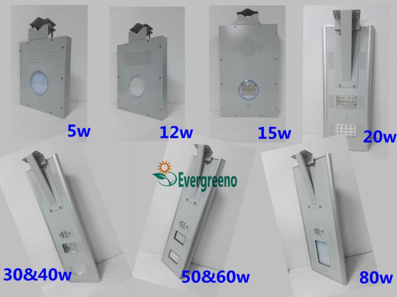 60W 100W Integrated All in One Garden Solar Panel LED Street Light