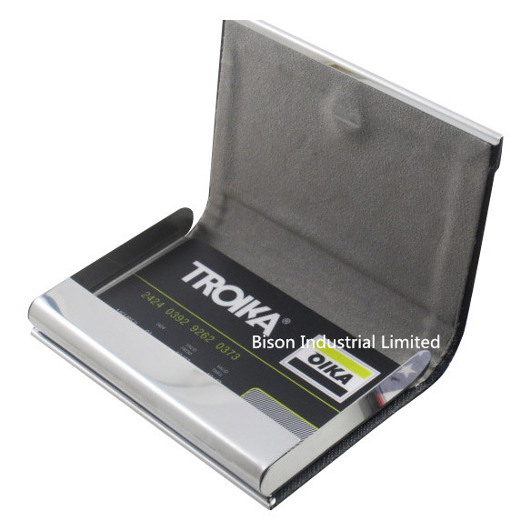 Latest Trade Show Promotios Large Capacity Leather Name Card Holder, Leather Business Card Holder (BS-L-022)