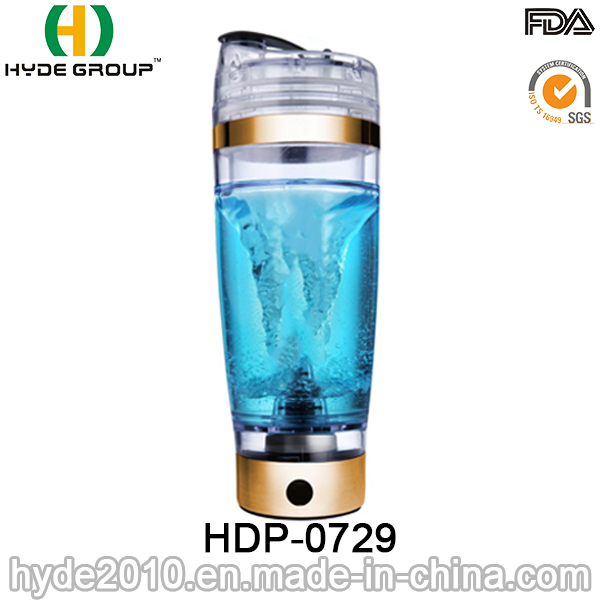 600ml Fashionable Electric Vortex Shaker Bottle, BPA Free Plastic Protein Shaker Bottle (HDP-0729)